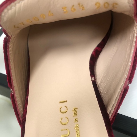 NIB GUCCI Princetown GG Logo Loafer Horsebit Slipper Mule Flat 36.5 - Picture 9 of 10